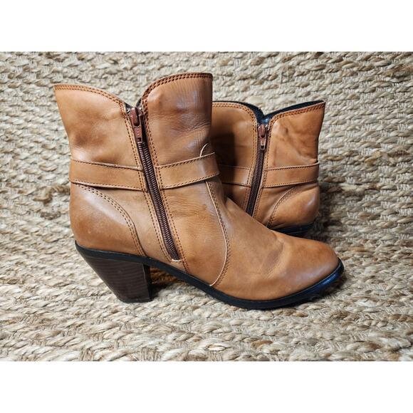 Dingo DI-569 Womens Ankle Bootie US 9.5M Brown Leather Zip Whimsy Western Boots - Picture 8 of 12